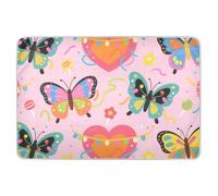 132 cm di lunghezza x 86 cm di larghezza, con farfalle colorate, extra large, riutilizzabili, morbidi e assorbenti, per bambini, adulti e animali domestici