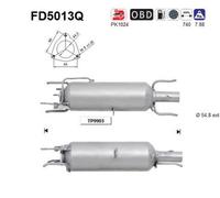 AS Filtro antiparticolato (FAP) 132 KW 180 CV per Saab 44994 YS3F, E79, D79, D75 1.9 TTiD