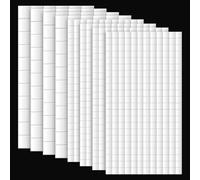 1320 cuscinetti adesivi 3D in schiuma 3D, 2 misure, per carta, plastica, metallo (6 x 6 mm, 12 x 12 mm)