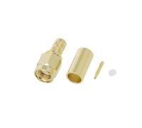 132113 Connettore SMA maschio dritto 50Ω collegamento a morsetto PTFE AMPHENOL