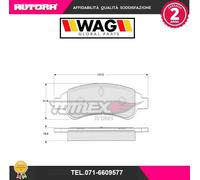 TOMEX brakes TX 13-27 Kit pastiglie freni