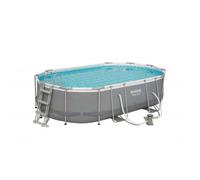 13285 Q.TA' 1 PISCINA C/TELAIO E POMPA OVALE 488X305XH107CM 56448