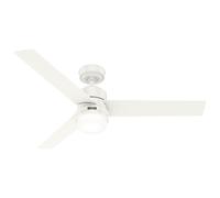 132cm Ventilatore da Soffitto con Luce Greenville Bianco Telecomando [EEK: Inaditato]