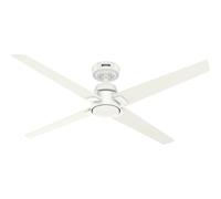 132cm Ventilatore da Soffitto con Telecomando Cordelia Bianco Senza Luce [EEK: Non valutato]