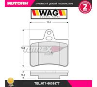 1333 Kit pastiglie freno a disco post.adatto a Citroen C5 I (MARCA WAG)