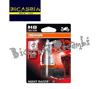 13419 - LAMPADINA NIGHT RACER 110 ALOGENA OSRMA 12V 35W H8 BIANCA