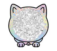 135 pezzi colorato Cat Shaped Wooden Jigsaw Puzzle with Sheet Metal Frame, Cats Shaped Wooden Puzzle, for Family, Friend, Animal Lover, Challenge, Play