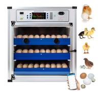 136/204/372/ 340 Eggs Incubator with Automatic Egg Turning and Automatic Water Addition, Humidity & Temperature Control ,Wi-Fi Function, Built-In Egg Candler, Incubators Kit for Farm Poultry 204Eggs