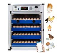 136/204/372/ 340 Eggs Incubator with Automatic Egg Turning and Automatic Water Addition, Humidity & Temperature Control ,Wi-Fi Function, Built-In Egg Candler, Incubators Kit for Farm Poultry 272Eggs