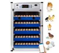 136/204/372/ 340 Eggs Incubator with Automatic Egg Turning and Automatic Water Addition, Humidity & Temperature Control ,Wi-Fi Function, Built-In Egg Candler, Incubators Kit for Farm Poultry 340Eggs