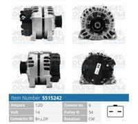 136 CV Alternatore per CITRON C4 Coup LA 2.0 16V KW 100 CV 136