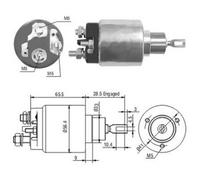 136 CV Elettromagnete Motore d'avviamento per OPEL Astra G Tre Vol T98 2.0 16V K