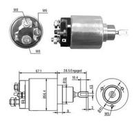 136 CV Elettromagnete Motore d'avviamento per OPEL Astra G Tre Vol T98 2.0 16V K