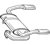 136 CV SILENZIATORE POSTERIORE PER MG MG TF 135 KW 100 CV 136