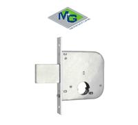 136500 MG - Serratura da infilare a due mandate entrata 50 con cilindro tondo per cancelli