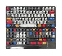 136Keys/set Luci Miste Sublimazioni Tinta Keycap Originale Altezza Keycaps per Tastiere Meccaniche