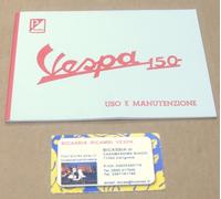 1385 - LIBRETTO USO E MANUTENZIONE VESPA 150 VBB1T 1962>1964 BICASBIA
