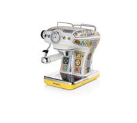 Ariete 1389 Macchina da caffè Positano, 850W, Capacità serbatoio 0,9L, Filtro ½ tazze, Vassoio raccogli goccia, Cappuccinatore