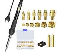 139 Pezzi Set di Inserti Filettati,Inserto Filettato M2/M3/M4/M5/M6/M8, 60W Saldatore Controllo Digitale Della Temperatura,per componenti di stampa 3D e parti in plastica