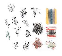 1390PCS Resistore Condensatore elettrolitico LED Diodo Transistor Kit condensatore ceramico, Set di componenti elettronici, Transistor LED Diodo Condensatore ceramico Kit resistenza condensatore elett