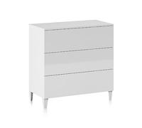 13Casa - Corinto A2 - Comò in Melamina, 80x40x80 h cm, Bianco