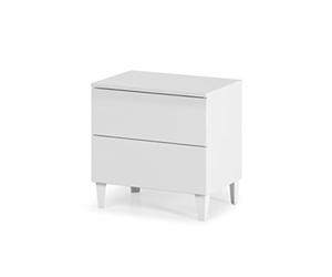 13Casa - Corinto A3 - Comodino. Dim: 50x34x49 h cm. Col: Bianco. Mat: Melamina.