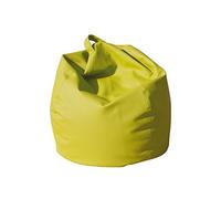 13Casa Dea Poltrona a Sacco, finta pelle, Verde Lime, 70 x 110 cm