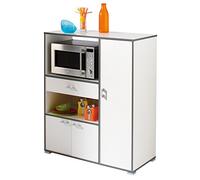 13Casa Demeyere Simply D320 Buffet, Melamina, Bianco, 111.8 x 90 x 40 cm