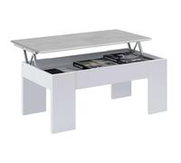 KIT TAVOLO CAFF ELEV.50X100X45/56H BIANCO/CEMEN