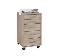 13Casa - Honor A9 - Cassettiera ufficio. Dim: 33x38x63,5 h cm. Col: Rovere. Mat: Nobilitato.