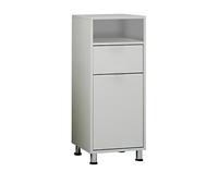 13Casa - I 2 - Mobiletto bagno. Dim: 37x33x90,5 h cm. Col: Bianco. Mat: Nobilitato.