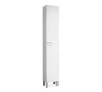 13Casa KONCEPT, Mobile da Bagno a due ante, Melamina, Bianco lucido, 30x25x182 c