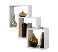 13Casa Liberty Libreria a Muro, Legno, Bianco, 64 x 19 x 65.5 cm