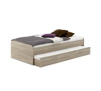 13Casa - Pepper A1 - Letto doppio. Dim: 94x203x50,5 h cm. Col: Rovere. Mat: Nobilitato.