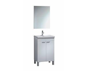 13Casa Venus A1 Set mobile bagno + specchio, 50x40x80 h cm, Bianco