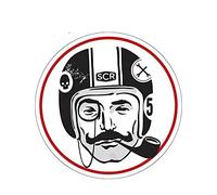 13cm Car Styling The Distinguished Gentleman's Ride Decal Helmet Sticker Bumper Trunk Waterproof Auto