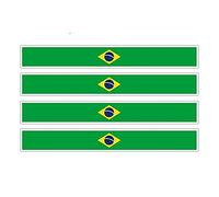 13cmx1.7cm.4pcs Car Stripe Motorcycle Racing Flag Sticker Car Bumper Decal Bike