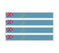 13cmx1.7cm.4pcs Car Stripe Motorcycle Racing Flag Sticker Skateboard Decal Bike Moto
