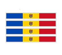 13cmx1.7cm.4pcs Car Stripe Motorcycle Racing Flag Sticker Skateboard Decal Bike Moto