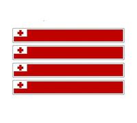 13cmx1.7cm.4pcs Car Stripe Motorcycle Racing Flag Sticker Window Bumper Decal Bike