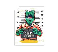 13cmx10.3cm per Gecko Criminal Photo Adesivi per auto e decalcomanie Casco antigraffio