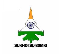 13cmx10.4cm per Sukhoi SU.30MKI Adesivi per auto Personalità Snowboard Carrozzeria per