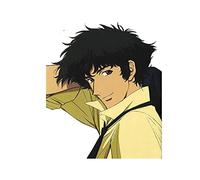 13cmx10.9cm per Cowboy Bebop Decalcomania impermeabile Casco da moto Finestra antigraffio Anime