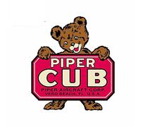 13cmx11.6cm per Piper Cub Personalità Adesivi per auto creativi Moda Occlusione Scratch Personalizzato