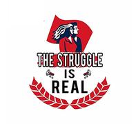 13cmx11cm per The Struggle Is Real Car Sticker Parabrezza Decal Fine Frigorifero Occlusione
