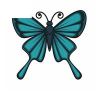 13cmx12.1cm per Beautiful Butterfly with Big Wings Decal Fashion Occlusion Scratch Anime