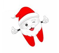 13cmx12.2cm Christmas Wink Christmas Cute Car Stickers Personalità JDM Racing Car Body