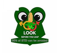 13cmx12.2cm Per Look Before You Leap Adesivi per auto Materiale in vinile Decal Occlusione