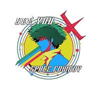 13cmx12.8cm per Cowboy Bebop Adesivi per auto in vinile Anime Casco moto impermeabile fai da te