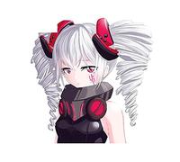 13cmx12.8cm per Honkai Impact.3 Adesivi per auto Decalcomania impermeabile Personalità del computer portatile del motociclo